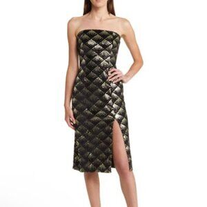 049 Awaylee Sequin Midi Dress NWOT Size XS